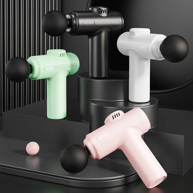 8Head USB Mini Massage Gun Fascia Machine Muscle Relaxation Vibrating Gun Rod Massage Fitness Tool Muscle Massager Gun for You