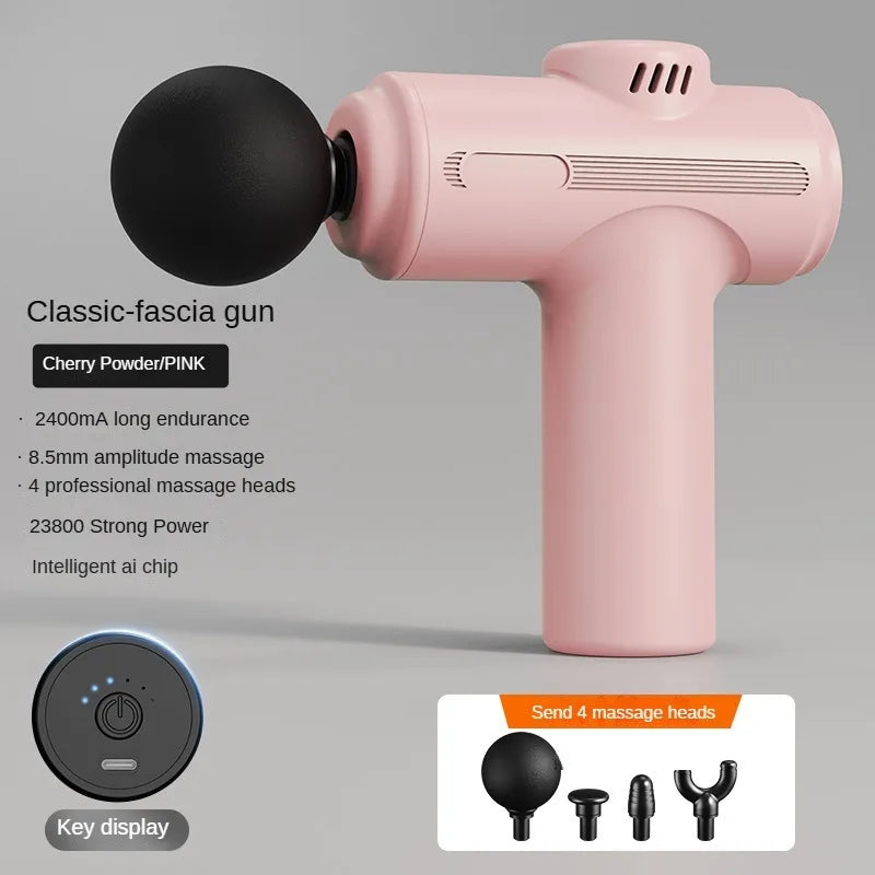 8Head USB Mini Massage Gun Fascia Machine Muscle Relaxation Vibrating Gun Rod Massage Fitness Tool Muscle Massager Gun for You