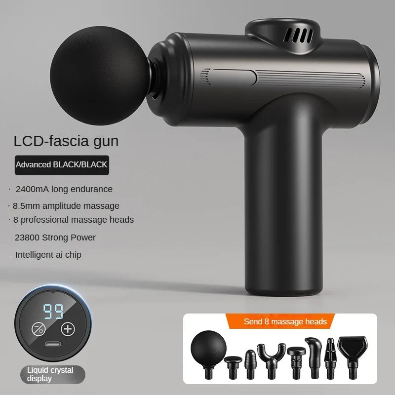 8Head USB Mini Massage Gun Fascia Machine Muscle Relaxation Vibrating Gun Rod Massage Fitness Tool Muscle Massager Gun for You